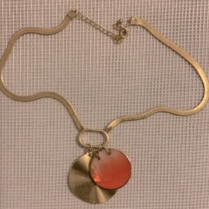 Brand new orange/gold necklace